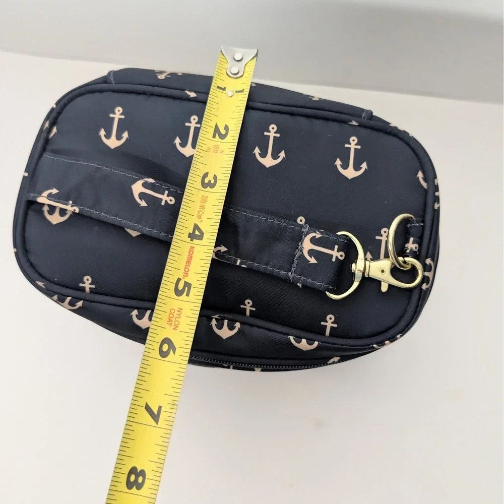 Ju-Ju-Be Fuel Cell Insulated Lunch Bottle Bag Admiral Nautical Anchor Navy Gold